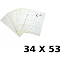 APLI witte etiketten ft 34 x 53 mm (b x h), 24 stuks, 4 per blad (2683) - 14 stuks