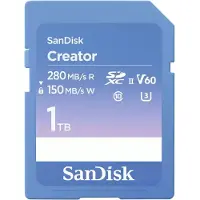 SanDisk 1TB SDXC Creator Series UHS-II geheugenkaart