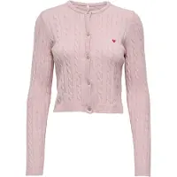 ONLY Gebreid vest 'ONLKatia' lichtroze