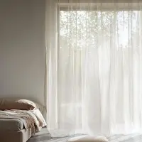 Fresh & Co 2-PACK: Vitrage Gordijnen - Haken of Ringen 150 x 250 cm