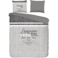 Pure Dekbedovertrek Micropercal Suite - grey 140x200/220cm