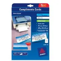 Avery *correspondentiekaart 210x99mm wit laser+
