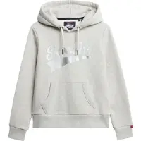 Superdry Sweatshirt 'Super Athletics' grijs gemêleerd / zilver