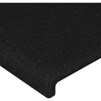 vidaXL Hoofdbord LED 160x5x78/88 cm stof zwart