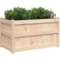 vidaXL Plantenbak 90x50x50 cm massief grenenhout