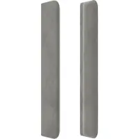 vidaXL Hoofdbord met randen 203x16x118/128 cm fluweel donkergroen