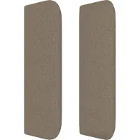 vidaXL Boxspring met matras stof taupe 180x200 cm
