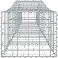 vidaXL Schanskorven 6 st gewelfd 400x50x40/60 cm ijzer