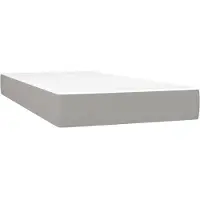 vidaXL Pocketveringmatras voor kinderen medium 80x160 cm stof lichtgrijs