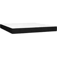 vidaXL Pocketveringmatras, medium, zwart, 180x200x20 cm, stof