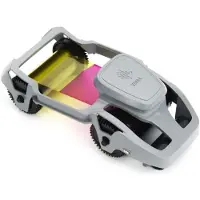 Zebra Ymcko 200 ZC100/ZC300: Grijze etiketten met bedrukking, grijs, one size