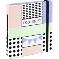 Hama Fotoalbum met insteekhoezen "Cool Story" (albumformaat van 11,7 cm x 12,7 cm, voor 28 instant foto's, foto's tot 8,9 cm x 10,8 cm,