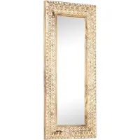 vidaXL Spiegel handgesneden 110x50x2,6 cm massief mangohout