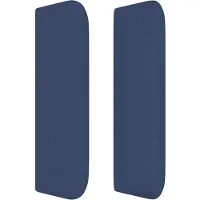 vidaXL Boxspring met matras stof blauw 180x200 cm