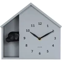 Karlsson wandklok peeking doggy muis- Ø24,9cm