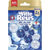 Witte Reus Toiletblok Blauw Actief Hygiene 2 Stuks