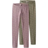 TWO SOON Leggings groen / lila / wit