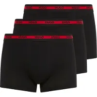 HUGO Boxershorts rood / zwart