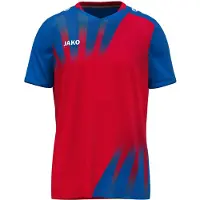 Jako Vintage Shirt Korte Mouw Kinderen - Rood / Royal | Maat: 128