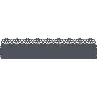 vidaXL Graskanten, 20 stuks, 103 x 0,05 x 22 cm, staal, antraciet