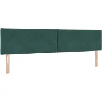 vidaXL Hoofdbord Donkergroen 200 cm Fluweel