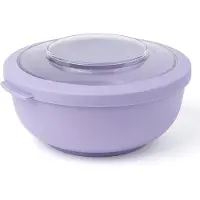 Amuse Tylla Lavender Life Bowl - Lunchbox - Verhouddoos met Tritan Deksel - Perfect afsluitbaar - Vaatwas, magnetron, en diepvriesbestendig - Paars - 1000 ml