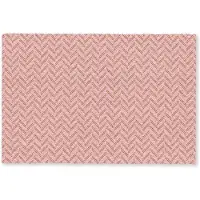 MuchoWow Deurmat 90x60 cm - Droogloopmat Plaid - Patroon - Visgraad - Roze - Mat voor binnen - Schoonloopmat - Deurmatten met print - Inloopmat