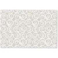 MuchoWow Deurmat 60x40 cm - Droogloopmat Beige - Patroon - Spiraal - Mat voor binnen - Schoonloopmat - Deurmatten met print - Inloopmat