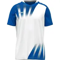 Jako Vintage Shirt Korte Mouw Heren - Wit / Royal | Maat: S