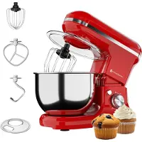 Kitchenbrothers - Keukenrobot - 5L - Keukenmixer - 1200W - Rood