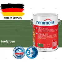 Remmers HK-Lazuur 3in1 Loofgroen 2,5L – Premium Houtbeschermingsbeits voor Buiten – Oplosmiddelhoudend – UV- & Vochtwerend – Impregneer, Grondlaag & Beits in Eén