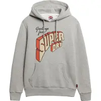 Superdry Heren Grijze North Cali-hoodie (XXL), Casual, Grijs, Katoen M2014356A