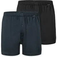 Schiesser Boxershorts 'Basic' marine / zwart