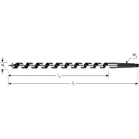 Rotec Slangenboor GOLD-LINE, MK 2, ø16x380x480 Azobé - 242.1603A
