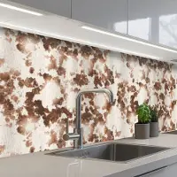 KitchenYeah Keuken achterwand 300x80 cm - Spatscherm zelfklevend Roest - Bruin - Vlekken - Metaal - Muurbeschermer - Spatwand fornuis