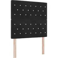 vidaXL Hoofdbord Zwart 100 cm Fluweel
