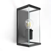 Ks Verlichting buitenlamp - Toledo muurlamp - Zwart - E27 - Modern