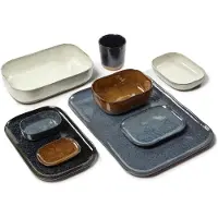 Serax - Merci La Nouvelle Table - Diep Bord S - Blauw/Grijs - 8 stuks
