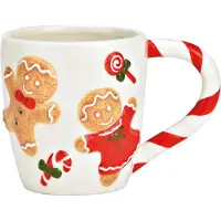 Wurm Kerstmok met peperkoeken figuren en candycane als oor
