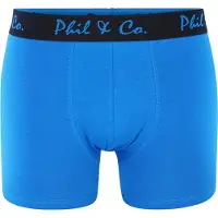 Phil&Co. Boxershorts blauw / zwart