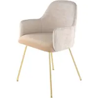 Kayoom Stijlvolle Design Eetkamer-/Woonkamerstoel «Richard 525» – Luxe Stoffering & Metaal Frame – Modern & Comfortabel