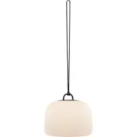 Nordlux Tafellamp Kettle To-Go oplaadbaar wit met zwart Ø 36cm