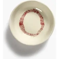 Serax - Ottolenghi Feast - Schaaltje XS - Wit/Rood - 7 Ø - 8 stuks