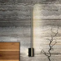 Schuller Valencia LED-wandlamp Stick, zwart, Woon-/ Eetkamer, Aluminium, Modern, LED wandlamp