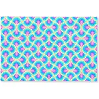 MuchoWow Deurmat 60x40 cm - Droogloopmat Cirkels - Neon - Bogen - Mat voor binnen - Schoonloopmat - Deurmatten met print - Inloopmat