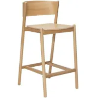 Hubsch Oblique barstoel naturel - 331607