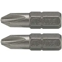 Luna Kruiskopschroefbit PH2 25mm - 2 stuks