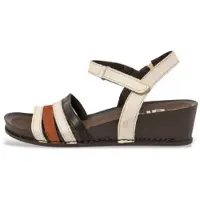Art Dames Sandalen 1943 Multi crème (41), Leer, 1 tot 3 cm, Klittenband, Casual, Veelkleurig 1194312VI003_0MU