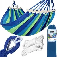 Heckermann Grote 2-persoons Tuinhamak 260x150cm, 300kg, met Spreidstok & Draagtas