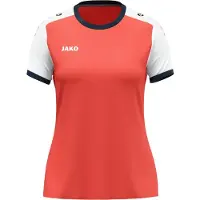 Jako Dynamic Shirt Korte Mouw Dames - Koraal / Wit / Marine | Maat: XL